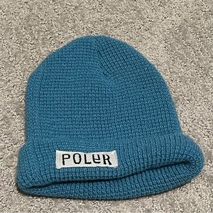 POLER blue beanie